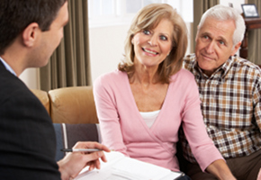Financial Adviser and Older Couple